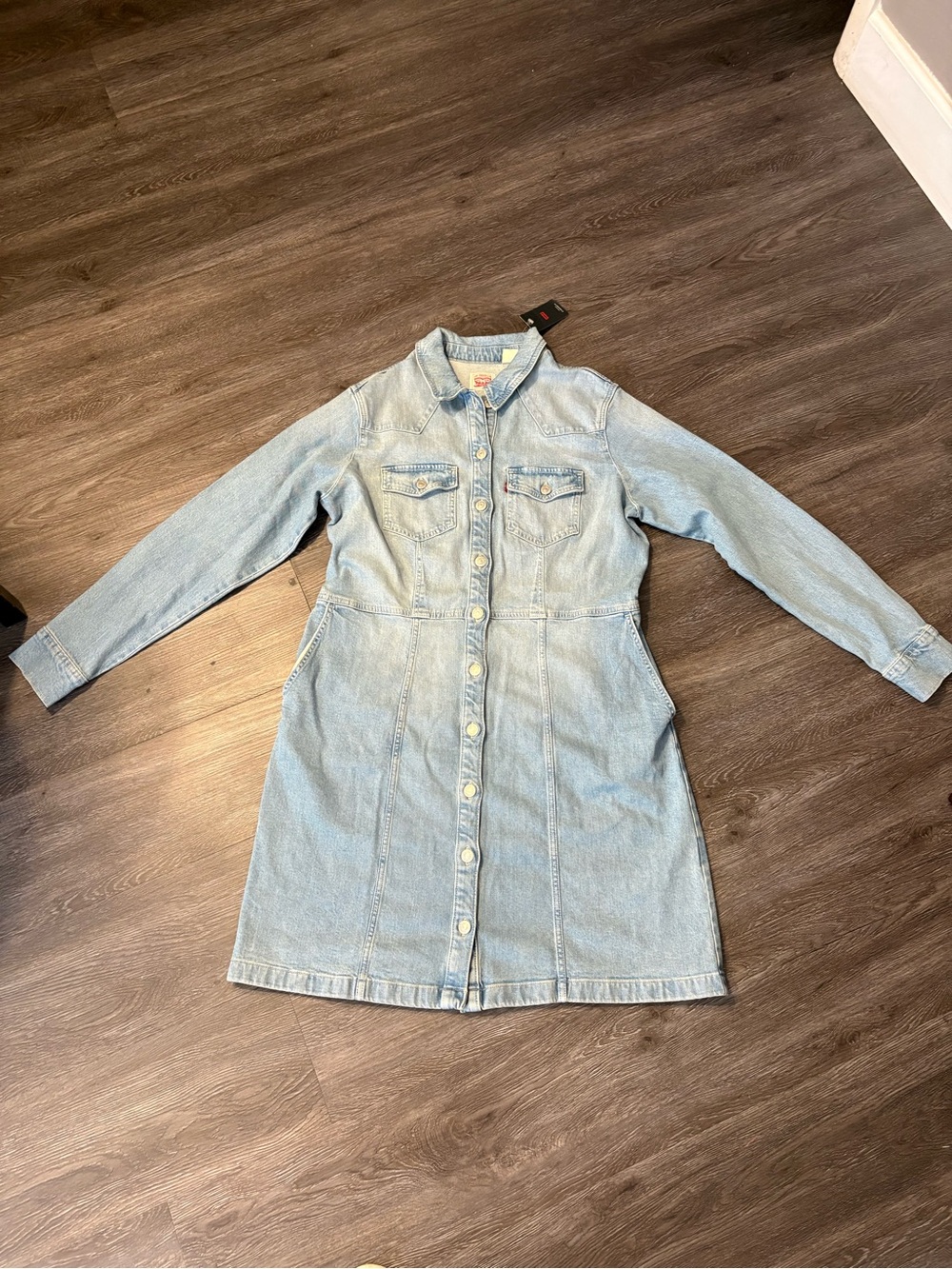 Levis Western Mini Dress size XL light wash - Picture 8 of 15